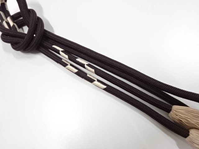JAPANESE KIMONO / HAND-TIED OBIJIME CORD 